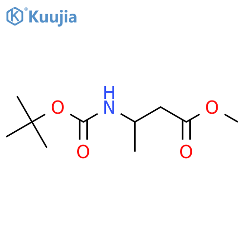Methyl 3-(tert-Butoxycarbonylamino)butanoate structure