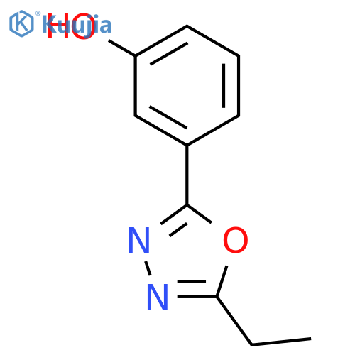 3-(5-ethyl-1,3,4-oxadiazol-2-yl)phenol structure