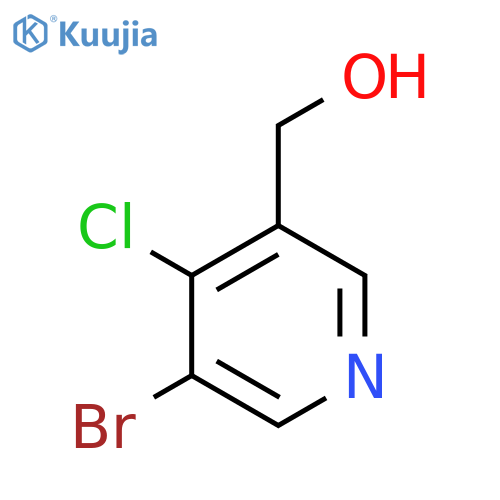 3-Bromo-4-chloropyridine-5-methanol structure