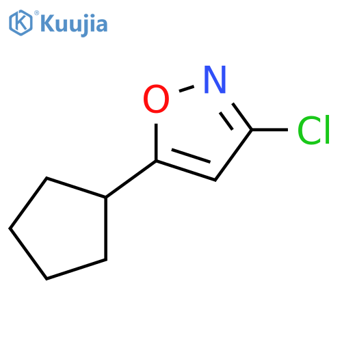 Isoxazole, 3-chloro-5-cyclopentyl-  structure