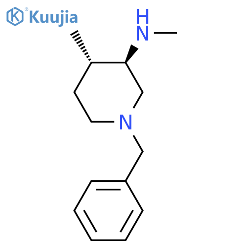 (3R,4S)-1-benzyl-N,4-dimethylpiperidin-3-amin structure