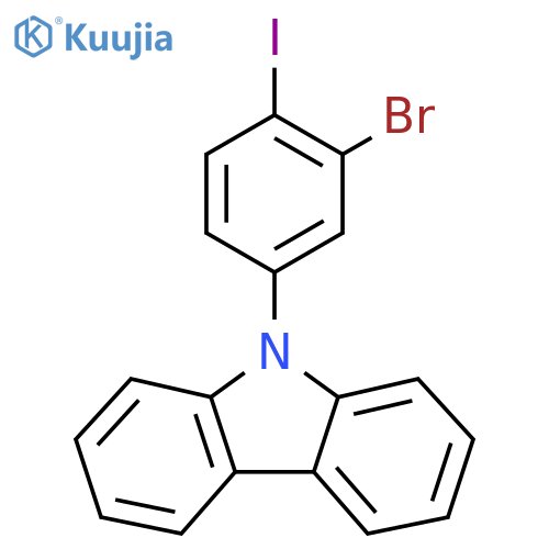 9-(3-Bromo-4-iodophenyl)carbazole structure