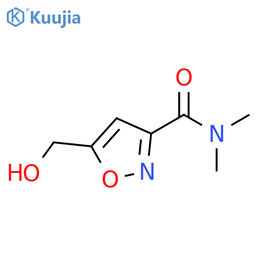 5-(hydroxymethyl)-N,N-dimethyl-1,2-oxazole-3-carboxamide structure