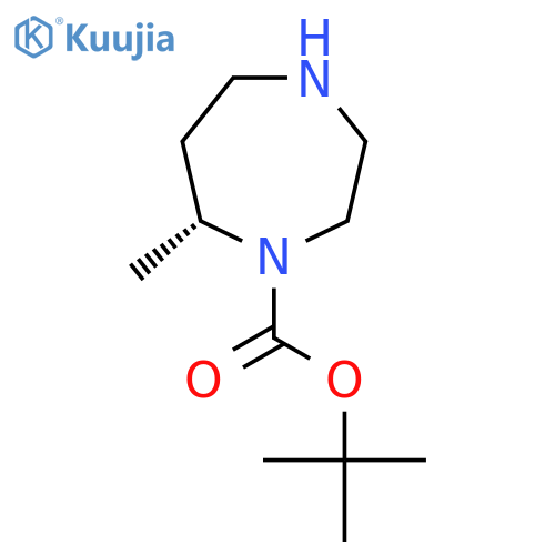 Tert-butyl (7R)-7-methyl-1,4-diazepane-1-carboxylate structure