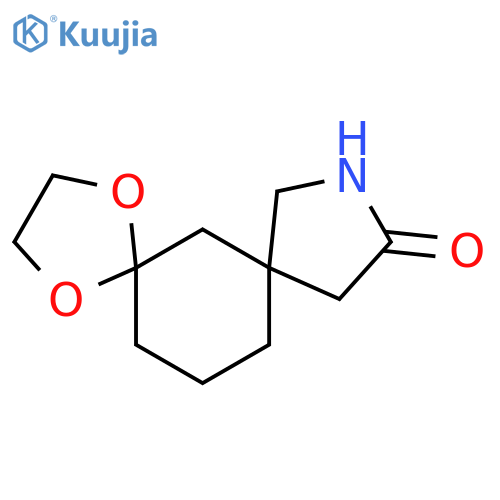 1,4-dioxa-9-azadispiro[4.1.47.35]tetradecan-10-one structure