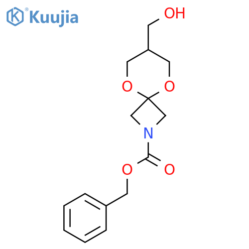Benzyl 7-(hydroxymethyl)-5,9-dioxa-2-azaspiro[3.5]nonane-2-carboxylate structure