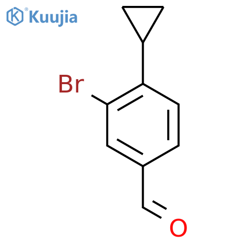 3-Bromo-4-cyclopropylbenzaldehyde structure