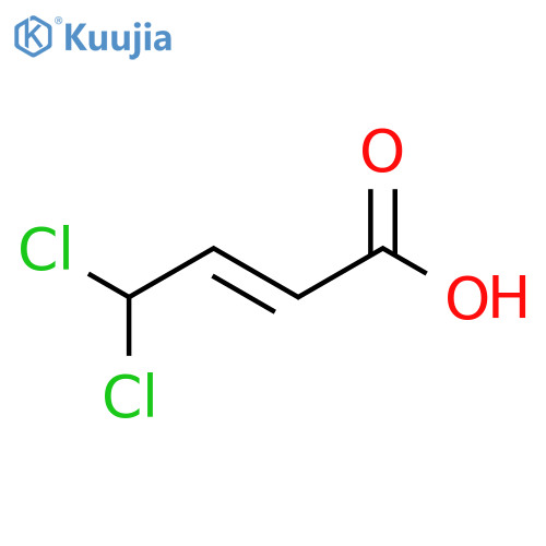 2-Butenoic acid,4,4-dichloro-, (E)- (9CI) structure