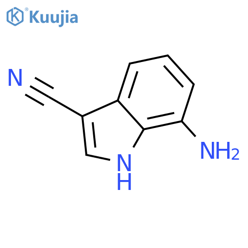 7-amino-1H-indole-3-carbonitrile structure