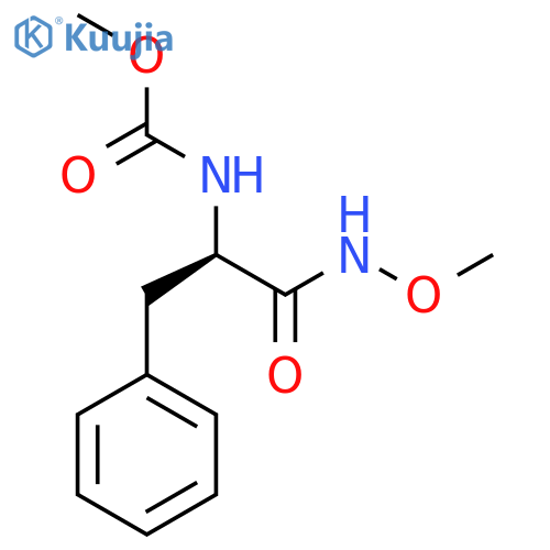 (R)-methyl 1-(methoxyamino)-1-oxo-3-phenylpropan-2-ylcarbamate structure
