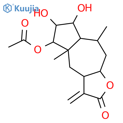 2,3,4-Trihydroxy-11(13)-pseudoguaien-12,8-olide; (1α,2α,3α,4β,5β,8β,10α)-form, 4-Ac structure