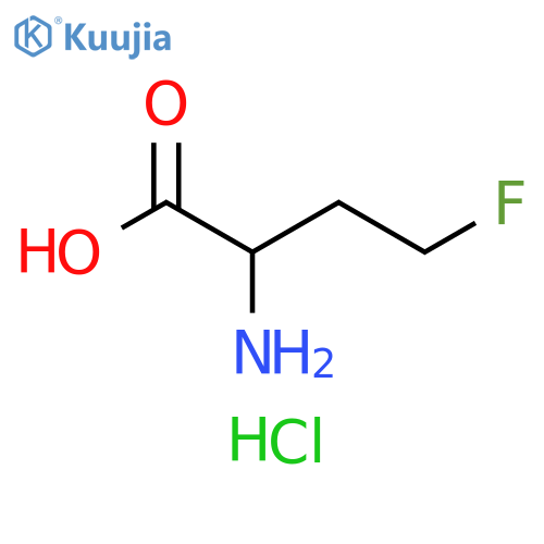 2-amino-4-fluorobutanoic acid hydrochloride structure