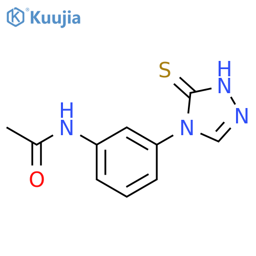 N-3-(3-Sulfanyl-4H-1,2,4-triazol-4-yl)phenylacetamide structure