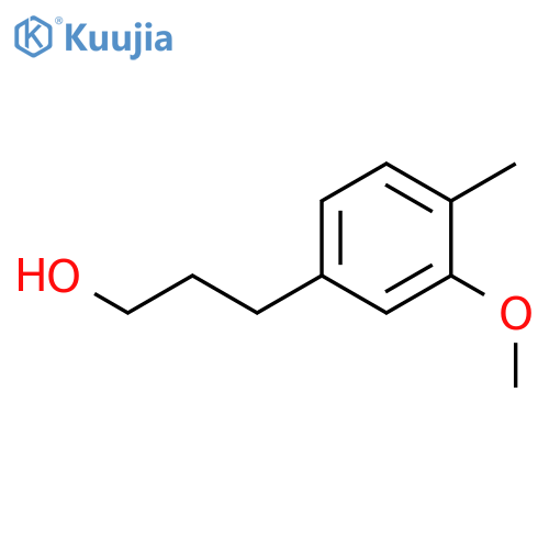 3-(3-methoxy-4-methylphenyl)propan-1-ol structure