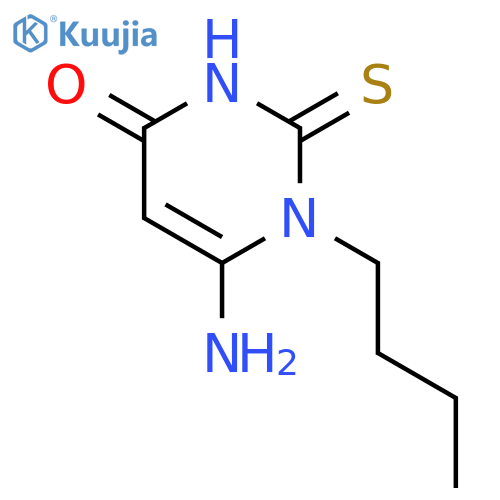 4(1H)-Pyrimidinone,6-amino-1-butyl-2,3-dihydro-2-thioxo- structure