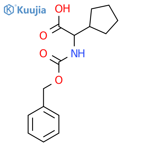 2-{[(Benzyloxy)carbonyl]amino}-2-cyclopentylacetic acid structure