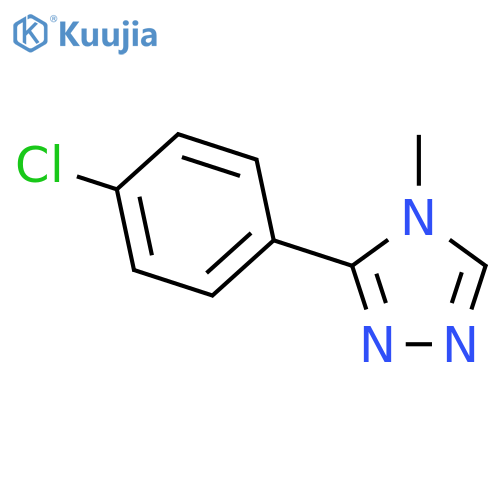 3-(4-chlorophenyl)-4-methyl-4H-1,2,4-triazole structure