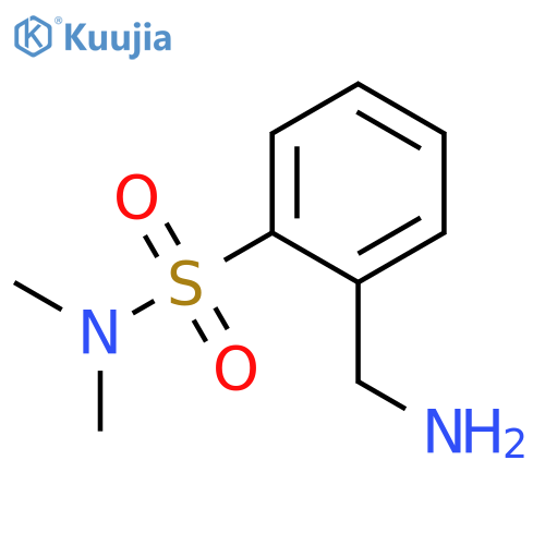 2-(aminomethyl)-N,N-dimethylbenzene-1-sulfonamide structure