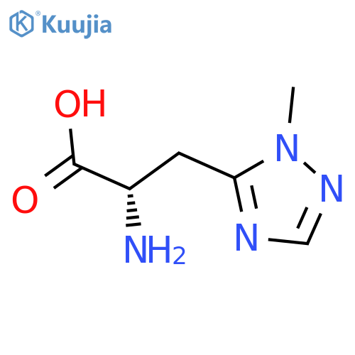 (2S)-2-amino-3-(1-methyl-1H-1,2,4-triazol-5-yl)propanoic acid structure