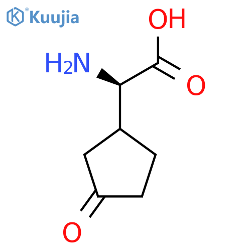 (2R)-2-Amino-2-(3-oxocyclopentyl)acetic acid structure