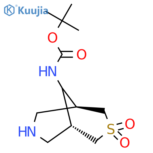 tert-butyl syn-3,3-dioxo-3λ?-thia-7-azabicyclo[3.3.1]nonane-9-carboxylate structure
