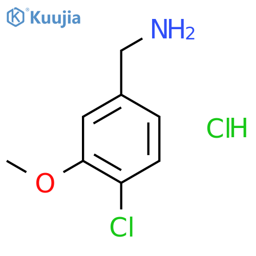 (4-Chloro-3-methoxyphenyl)methanamine hydrochloride structure