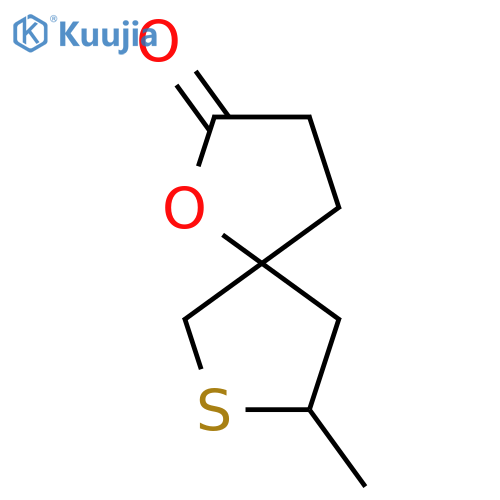 8-methyl-1-oxa-7-thiaspiro4.4nonan-2-one structure