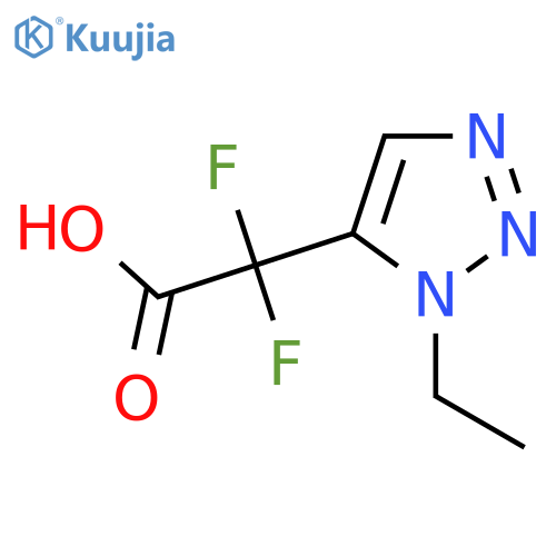 2-(1-Ethyl-1H-1,2,3-triazol-5-yl)-2,2-difluoroacetic acid structure