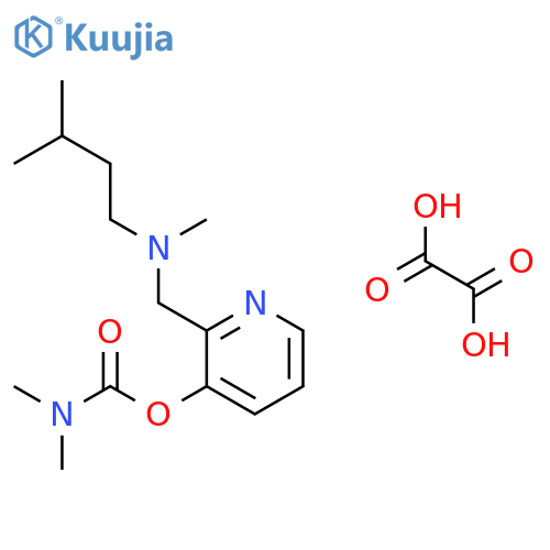 [2-[(methyl-(3-methylbutyl)amino)methyl]pyridin-3-yl] N,N-dimethylcarbamate; oxalic acid structure