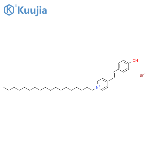 Pyridinium, 4-[2-(4-hydroxyphenyl)ethenyl]-1-octadecyl-, bromide structure