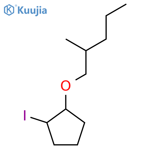 1-iodo-2-(2-methylpentyl)oxycyclopentane structure