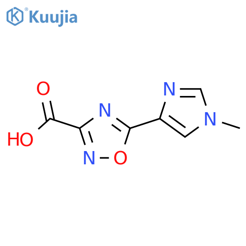 5-(1-Methyl-1H-imidazol-4-yl)-1,2,4-oxadiazole-3-carboxylic acid structure