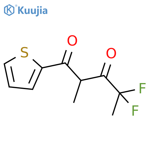 4,4-difluoro-2-methyl-1-(thiophen-2-yl)pentane-1,3-dione structure