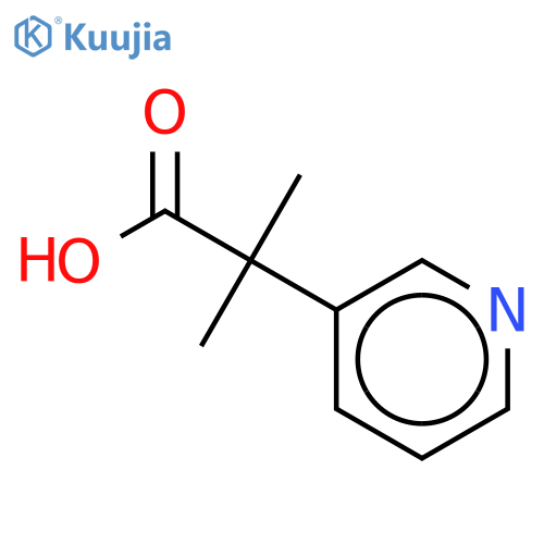 2-methyl-2-(3-pyridyl)propanoic acid structure