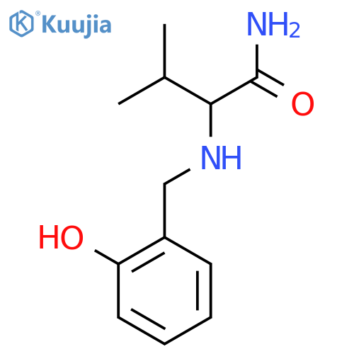 2-{(2-hydroxyphenyl)methylamino}-3-methylbutanamide structure