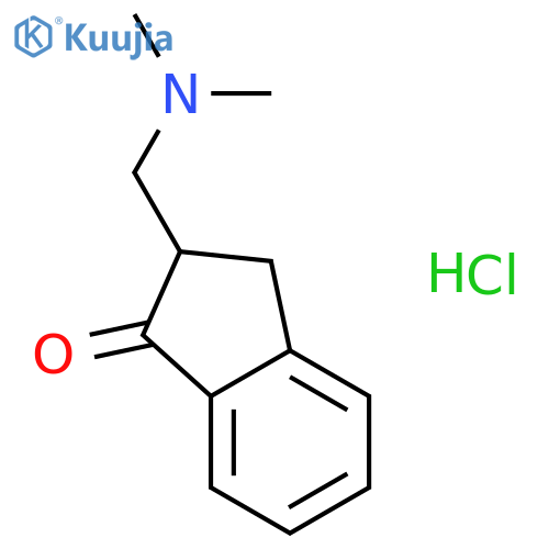 1H-Inden-1-one,2-[(dimethylamino)methyl]-2,3-dihydro-, hydrochloride (1:1) structure