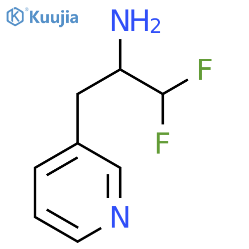 1,1-difluoro-3-(pyridin-3-yl)propan-2-amine structure