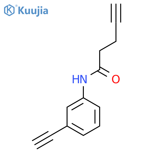 N-(3-ethynylphenyl)pent-4-ynamide structure