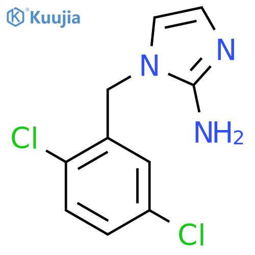 1-(2,5-dichlorophenyl)methyl-1H-imidazol-2-amine structure