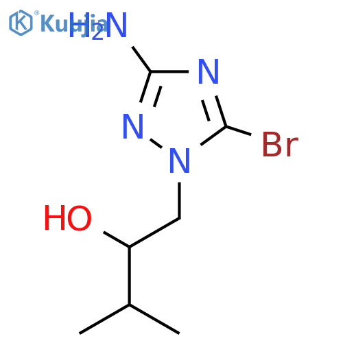 1-(3-amino-5-bromo-1H-1,2,4-triazol-1-yl)-3-methylbutan-2-ol structure