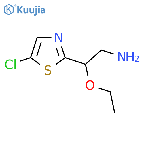 2-(5-chloro-1,3-thiazol-2-yl)-2-ethoxyethan-1-amine structure