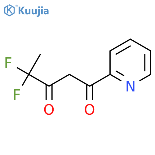 4,4-difluoro-1-(pyridin-2-yl)pentane-1,3-dione structure