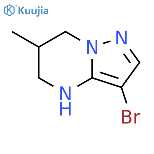 3-bromo-6-methyl-4H,5H,6H,7H-pyrazolo[1,5-a]pyrimidine structure