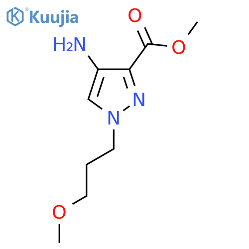 methyl 4-amino-1-(3-methoxypropyl)-1H-pyrazole-3-carboxylate structure