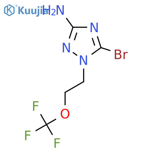 5-bromo-1-2-(trifluoromethoxy)ethyl-1H-1,2,4-triazol-3-amine structure