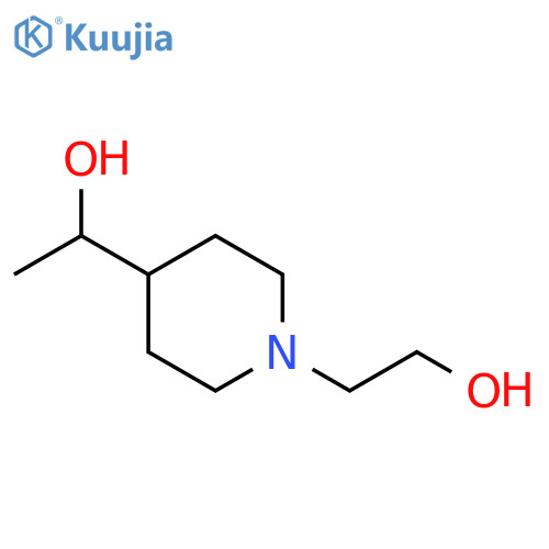2-(4-(1-hydroxyethyl)piperidin-1-yl)ethan-1-ol structure