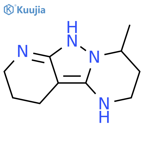 6-methyl-3,7,8,10-tetraazatricyclo7.4.0.0,2,7trideca-1,8-diene structure