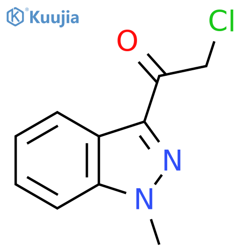2-chloro-1-(1-methyl-1H-indazol-3-yl)ethan-1-one structure