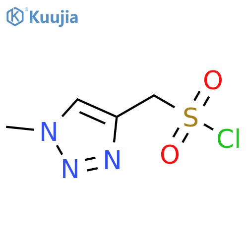(1-methyl-1H-1,2,3-triazol-4-yl)methanesulfonyl chloride structure