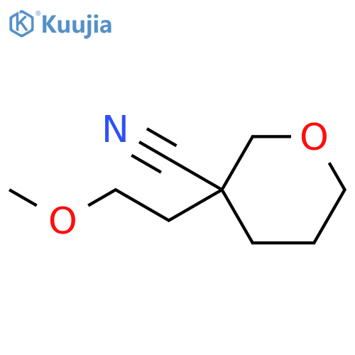 2H-Pyran-3-carbonitrile, tetrahydro-3-(2-methoxyethyl)- structure